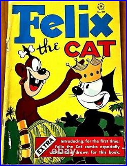 Felix The Cat Four Color 119 Dell 1946 Precedes #1 Great Color & Supple
