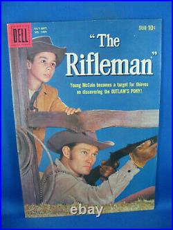 Four Color 1009 The Rifleman Vf- First Issue Photo Cover 1959 Chuck Connors