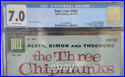 Four Color #1042 The Three Chipmunks 1959 CGC 7.0 1st Alvin, Simon, Theodore