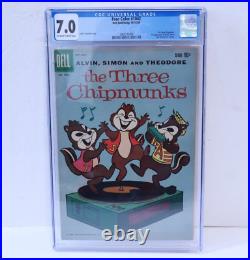 Four Color # 1042 The Three Chipmunks Alvin, Simon & Theodore (# 1) CGC 7.0