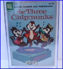 Four Color # 1042 The Three Chipmunks Alvin, Simon & Theodore (# 1) CGC 7.0