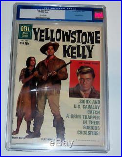 Four Color #1056 Cgc 9.0 Ow Yellowstone Kelly Clint Walker Dell 1959