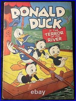 Four Color #108 Dell 1946 Donald Duck in The Terror of the River