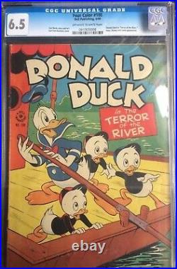 Four Color #108 Terror of the River Carl Barks Von Buettner CGC 6.5 OWithWhite
