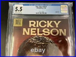 Four Color #1115 Ricky Nelson Cgc Graded 5.5 1960 Dell Publishing Proshipper