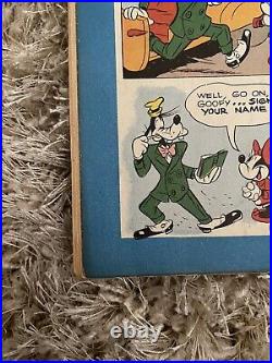 Four Color # 116 1946 Mickey Mouse and the House Of Many Mysteries Dell