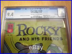 Four Color 1208 CGC Graded 9.4 Rocky and His Friends HIGH GRADE
