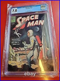 Four Color 1253 CGC 7.0 1962 Dell Comics Space Man Comic High Grade Vintage Book