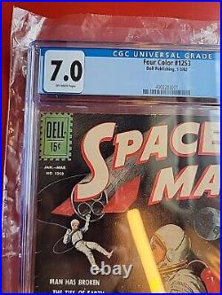 Four Color 1253 CGC 7.0 1962 Dell Comics Space Man Comic High Grade Vintage Book