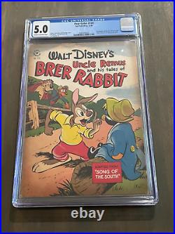 Four Color # 129 1946 1st Appearance Brer Rabbit Song of the South CGC 5.0