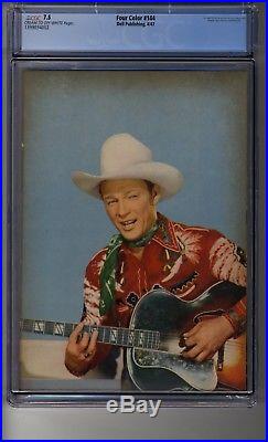 Four Color # 144 (1942) CGC 7.5 Cream/OW Pages Roy Rogers and Trigger Cover