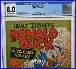 Four Color #147 (1947) CGC 8.0 Carl Barks Story & Art Carl Buettner Cover Dell