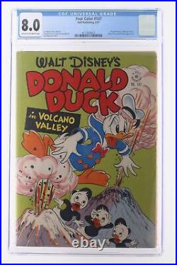 Four Color #147 Dell 1947 CGC 8.0 Donald Duck in Volcano Valley