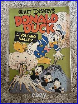 Four Color # 147 Dell Comics 1947 Disney Donald Duck Volcano Valley Carl Barks