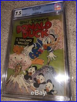 Four Color #147 Donald Duck CGC 7.5 OWithW pages