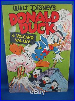 Four Color 147 Donald Duck Vg+ Volcano Valley Carl Barks 1947