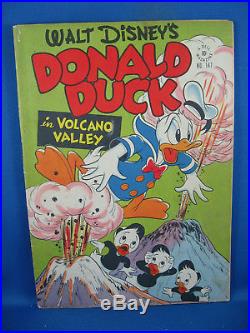 Four Color #147 Walt Disney Donald Duck Volcano Valley VG+ BARKS 1947
