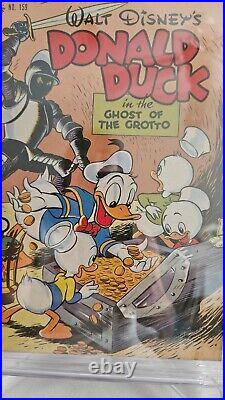 Four Color #159 Comic Dell 1947 Donald Duck Ghost Grotto CGC 7.5 VF- Carl Barks