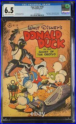 Four Color #159 Donald Duck In Ghost Of The Grotto Dell Golden Age Barks Cgc 6.5