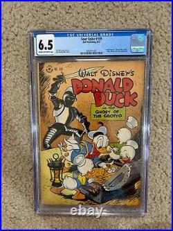 Four Color #159 FN+ 6.5 CGC Carl Barks Donald Duck! Dell/Gold key 1947