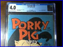 Four Color #16 (1942) Porky Pig! Warner Bros! CGC 4.0! Golden Age