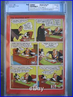 Four Color #16 1st Mickey Mouse CGC 1.5 Universal Rare Dell Publishing 1941