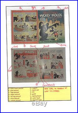 Four Color # 16 CBCS 5.0 RESTORED 1st Mickey Mouse Comic Book 1941 Dell LIKE CGC
