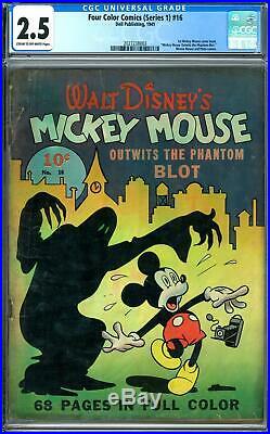 Four Color #16 CGC 2.5 (C-OW) 1st Mickey Mouse Comic Book