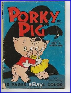 Four Color #16 Vg First Issue Of Porky Pig 68 Pages 1941 Dell Golden Age Comic