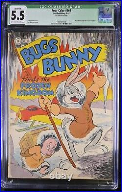 Four Color #164 + #191 CGC lot (Dell 1947 1948) Bugs Bunny Porky Pig LOW CENSUS