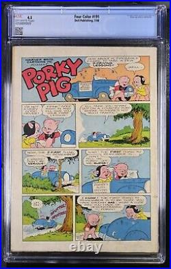 Four Color #164 + #191 CGC lot (Dell 1947 1948) Bugs Bunny Porky Pig LOW CENSUS