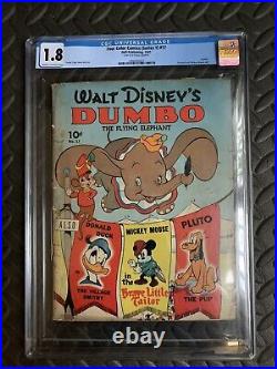 Four Color #17 Dell Publishing 1941 First Appearance of Dumbo CGC 1.8 2090332023