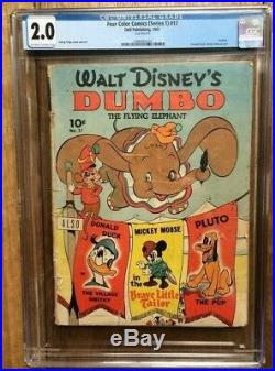 Four Color #17 Dell Publishing 1941 First Appearance of Dumbo CGC 2.0 2090332024