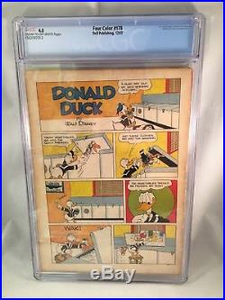 Four Color #178 CGC 4.0 with CREAM to OFF-WHITE Pages Disney's Donald Duck