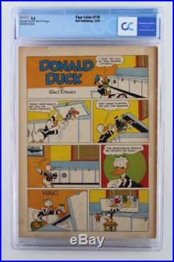 Four Color #178 CGC 5.5 FN- Dell 1947 1st App of Uncle Scrooge (Disney)