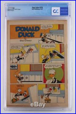 Four Color #178 CGC 7.0 Dell 1947 -Donald Duck- 1st App of Uncle Scrooge