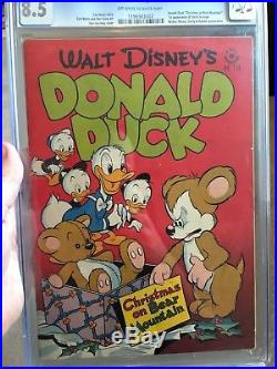 Four Color #178 CGC 8.5 Dell 1947 1st Uncle Scrooge! Key Golden Age! OWithWHITE