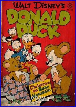 Four Color #178 VINTAGE Dell Comic Christmas on Bear Mountain Donald Duck Disney