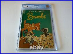Four Color 186 Cgc 7.0 Bambi Flower Thumper Walt Disney Dell Comics 1948