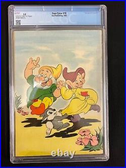 Four Color #19 CGC 3.5 (1942) Carl Buettner wrap-around cover! Golden Age Disney