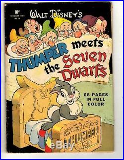 Four Color # 19 FN Dell Golden Age Comic Book Thumper Meets Seven Dwarfs JL1