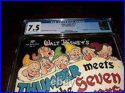 Four Color 19 Thumper Meets the Seven Dwarfs (1942) CGC 7.5 Golden Age Disney