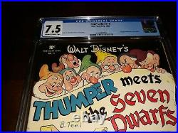 Four Color 19 Thumper Meets the Seven Dwarfs (1942) CGC 7.5 Golden Age Disney