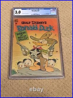 Four Color 199 CGC 3.0 OW Pages Carl Banks (Donald Duck- 1948) CGC #001 +magnet
