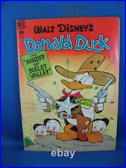 Four Color 199 Donald Duck Vg+ Carl Barks Sheriff Of Bullet Valley 1948