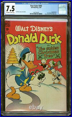 Four Color #203 CGC 7.5 Carl Barks art Donald Duck Walt Disney