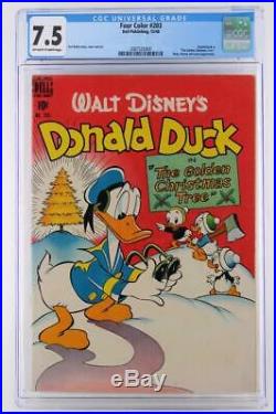 Four Color #203 CGC 7.5 VF- Dell 1948 Donald Duck, Huey, Dewey & Louie Apps