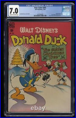 Four Color #203 CGC FN/VF 7.0 Cream To Off White Donald Duck Carl Barks Art