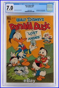 Four Color #223 CGC 7.0 FN/VF -Dell 1949- Donald Duck, Huey, Dewey & Louie