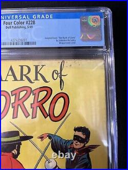 Four Color 228 CGC 5.5 1st Appearance Of Zorro Golden Age Key Dell 1949